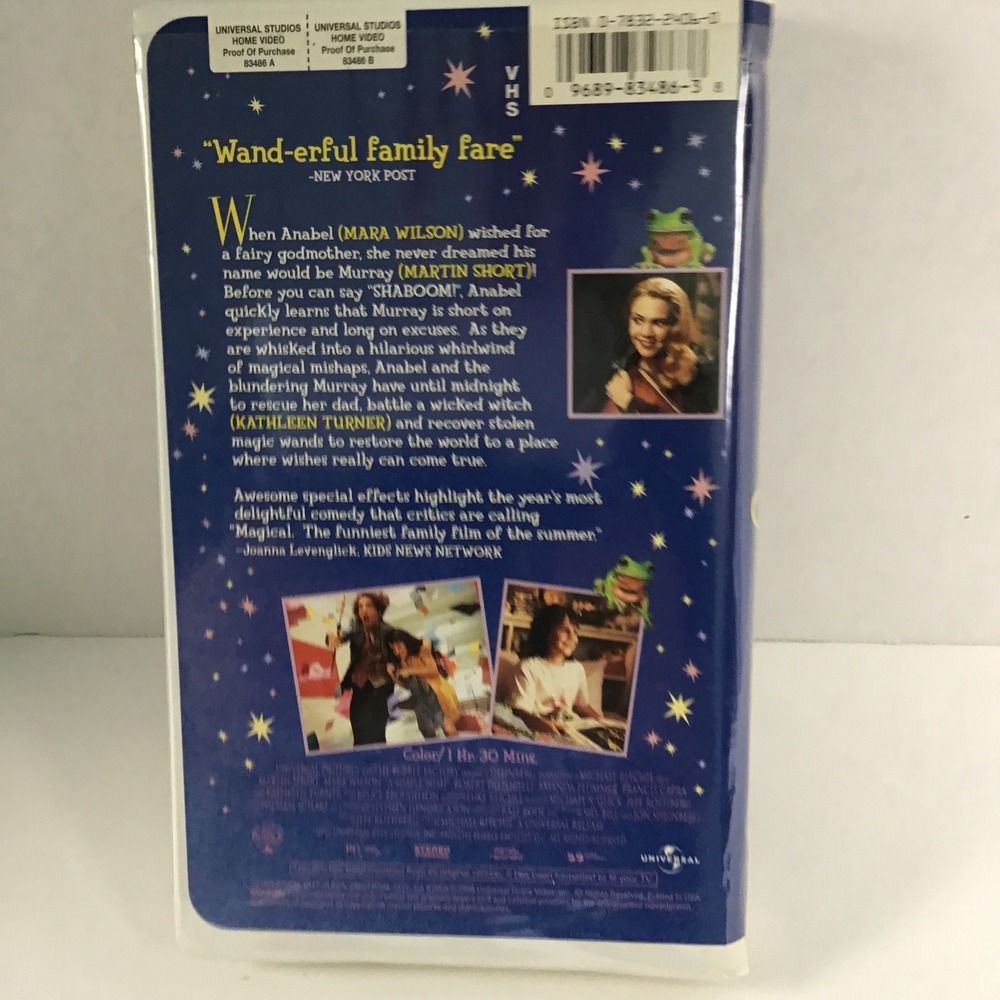 A Simple Wish VHS 1997 Martin Short Mara Wilson Universal Clamshell Case Movie - Picture 2 of 3